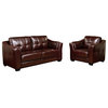 Torrance Leather 2-Pc Sofa/Armchair by Abbyson Living