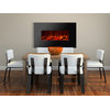 Electric Wall Mounted Fireplace Royal 50 inch with Logs | Ignis