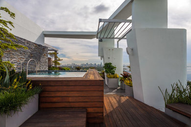 Inspiration for a modern pool remodel in Miami