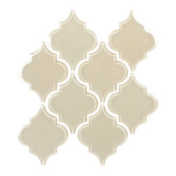 Sand Arabesque Glass Tile Mosaic - Mosaic Tile