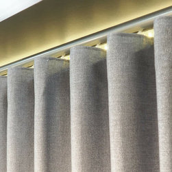 Window Drapery Finishes and Custom Wave Fold - Drapery Fabric