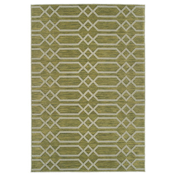 Kaleen Cove Collection Cov06-96 Lime Green Runner 2'x6'