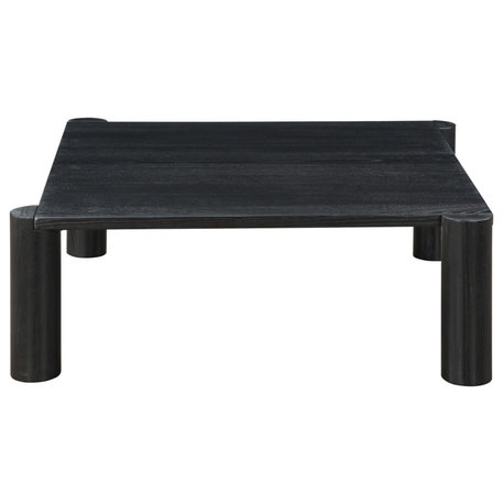 Post Coffee Table Black Oak