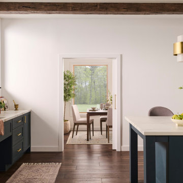 1560SC Pocket Door Frame Kit with Soft-Close in ADA-Compliant Kitchen