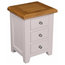Ventry 3-Drawer Bedside Table, 1 Table