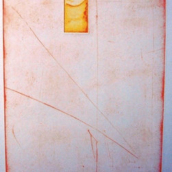 TWO COLOR Red Etching by Jo Ann Rothschild - Paintings