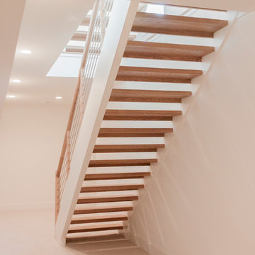 Project #48 | Contemporary Staircase with Warm Tones