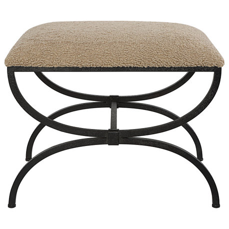 Hacienda Plush Latte Small Bench