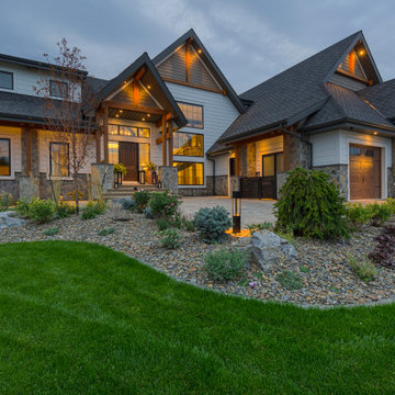 Luxury Backyard Retreat with Armour Stone & Water Feature | Genesis on the Lakes