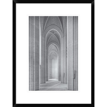 "Grundtvigs Kirke" Framed Digital Print by Martin Fleckenstein, 20"x26"