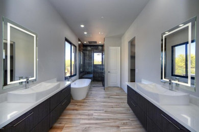 Inspiration for a large contemporary bathroom remodel in Phoenix