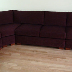 Sectional Sofa - Designer Fabric Red - Sofas