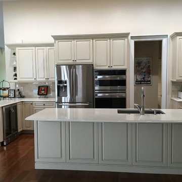 Pompeii Kitchen with Custom Island and Sink