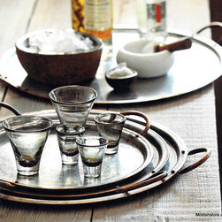 Roost Galisteo Copper Edge Trays - Set/4 - SKU: ME682 - Major Kitchen Appliance Parts And Accessories