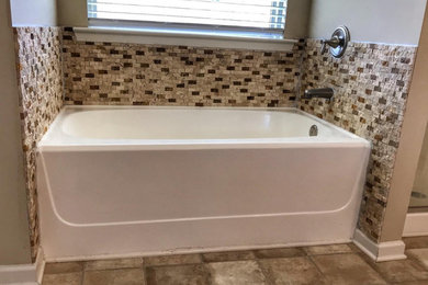 Example of a transitional bathroom design in Atlanta