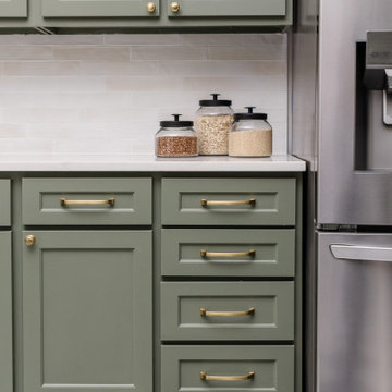 Gilded In Green | Mid-Century Modern Kitchen Remodel