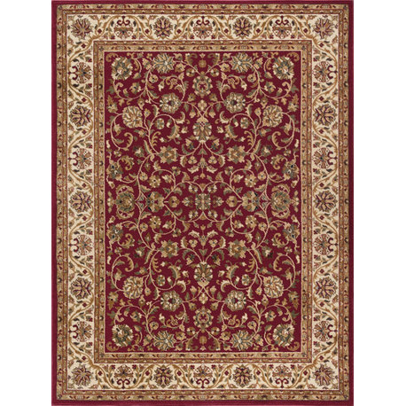Ventura Transitional Oriental Red Rectangle Area Rug, 9'x12'