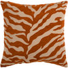 Surya Velvet Zebra 18x18x4 Tan Pillow Kit Square