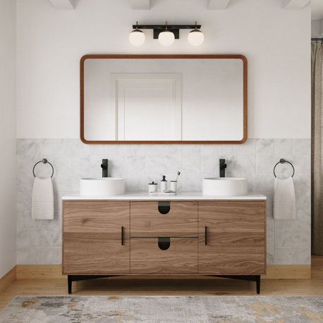 The 15 Best Mid-Century Modern Bathroom Vanities | Houzz