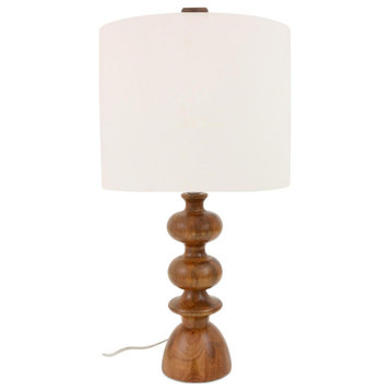 Gwen 1 Light Table Lamp, Brown