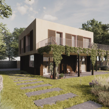 Casa de campo moderna y sostenible