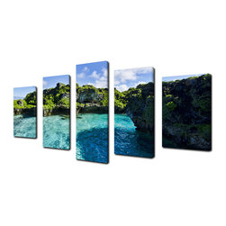 Ready2HangArt - Ready2hangart Chris Doherty 'Seaglass' 5-piece Canvas Wall Art - Prints And Posters