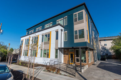 Example of a trendy exterior home design in Portland