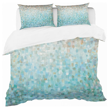 Blocked Abstract Geometric Duvet Cover Set, King