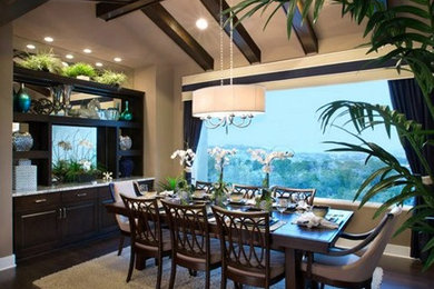 Dining room - contemporary dining room idea in Austin