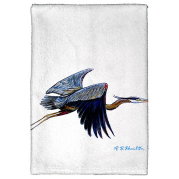 Betsy Drake Eddie's Blue Heron Kitchen Towel