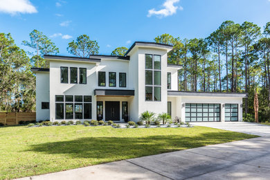 Contemporary exterior home idea in Jacksonville