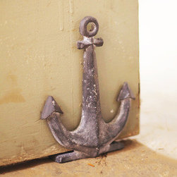 Distressed Iron Anchor Doorstop - Home Decor