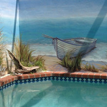 poolside mural