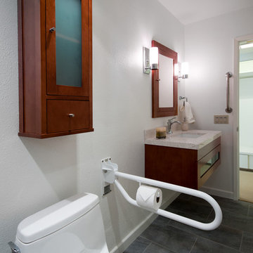 Universal Design Linear Shower in La Jolla - CairnsCraft Design & Remodel