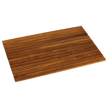 Cosi Wood Spa String Mat, Solid Teak Wood and Oiled Finish