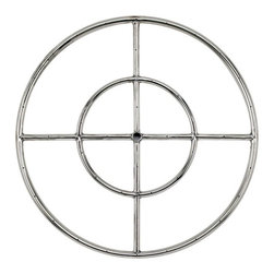 All Backyard Fun - DIY Fire Pit Ring Burner, 18" - Fire Pit Accessories