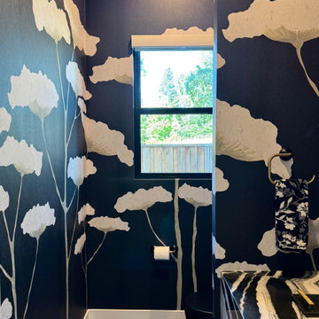 Rebel Walls Wallpaper Installation in Restroom