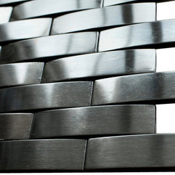 Black Stainless Steel Subway Style Mosaic Tiles - Home Accessories & Decor