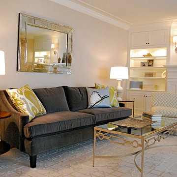 Pale with pop Living Room
