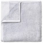 blomus - Riva Organic Terry Cloth Washcloth, Set of 4, Microchip/Light Gray - The blomus RIVA Organic Terry Washcloths -4 Pack 11.8' x 11.8" is natural, gentle and ecological. The highest quality cotton yarns are being used in the weaving. The certificate "Global Organic Textile Standard" (GOTS) guarantees the ecological production of the cotton and manufacturing. 700 grams/m2. Fine border trim.