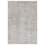 Jaipur Living - Paolini Striped Cream/ Blue Area Rug 10'X14' - The Sundar collection showcases landscape-inspired abstracts that offer texture and elevated colorways to modern interiors. The Paolini area rug showcases a linear design in soothing tones of cream, blue, and gray. The durable yet soft polypropylene and polyester shrink creates a high-low pile that is easy to care for and clean. The livable construction of this rug complements any high-traffic area in the home, including bedrooms, living spaces, or hallways.