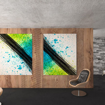 Diptych Contemporary Loft Art