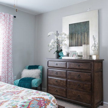 Young couple master bedroom