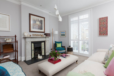 This is an example of an eclectic home in London.