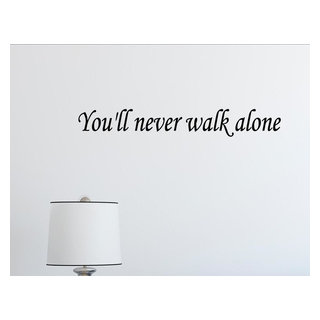 You'll Never Walk Alone., Wall Decor Stickers - Contemporary - Wall Decals  - by Vinylsay LLC | Houzz