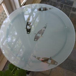 Custom Etched Glass - Side Tables And End Tables