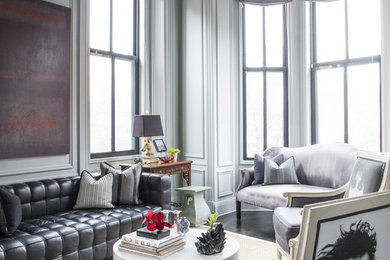 Living room - transitional living room idea in Boston