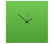 Contemporary Clock 'Greenout Black Square Clock' Artistic Green Kitchen Clock