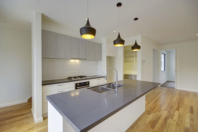 Contemporary kitchen in Geelong.