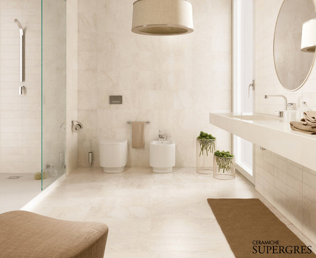 Guida houzz: per bagni pratici e raffinatissimi, scegli le ... Piastrelle a righe verticali